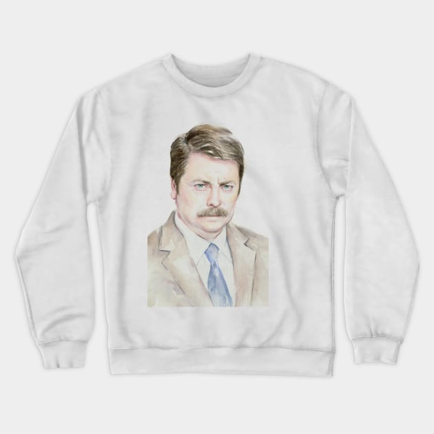 The Swanson Watercolor Crewneck Sweatshirt by Olechka